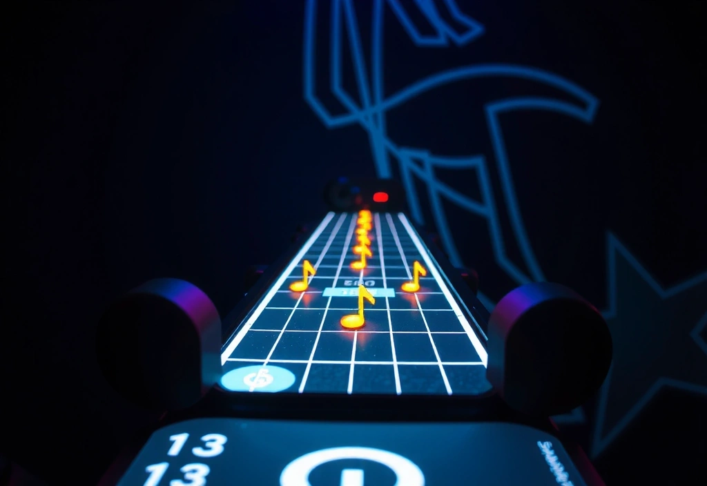 Rhythm combat interface mockup